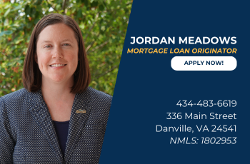 Jordan Meadows 
Mortgage Loan Originator
Click to apply now
434-483-6619